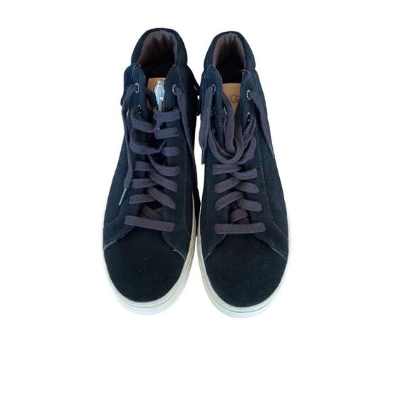 UGG Mens Black Suede Lace Up Cali Fringe High-Top Trainer Sneaker Size 10 - Picture 2 of 8